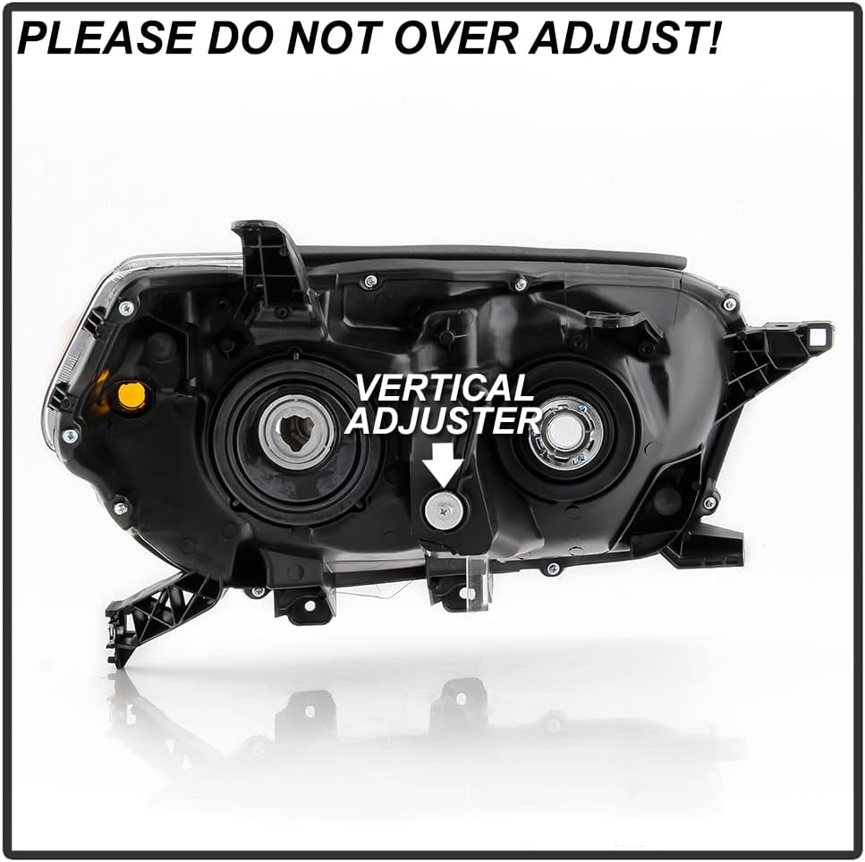 Chrome Housing Direct Replacement Headlights Pair Left+Right C901