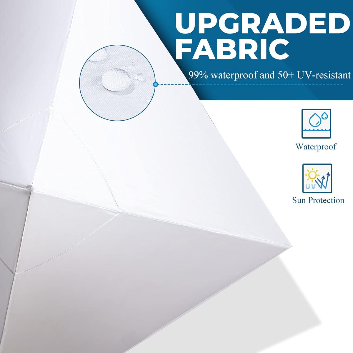 10'x10' Heavy Duty Pop Up Canopy Tent with Roller Bag - White L223654