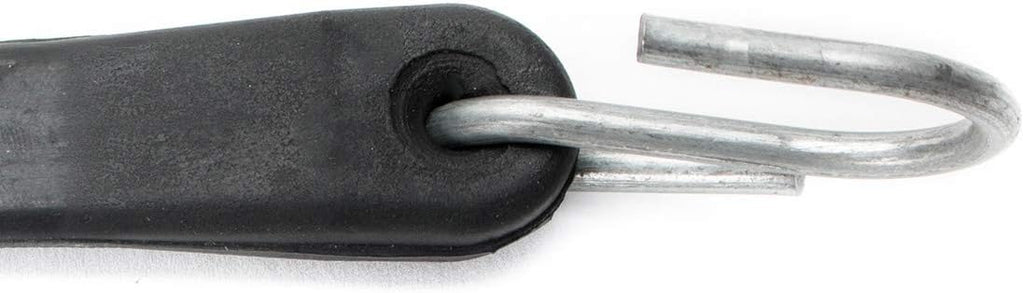 50 Pack Natural Rubber Tarp Straps with Metal S-Hooks Q819