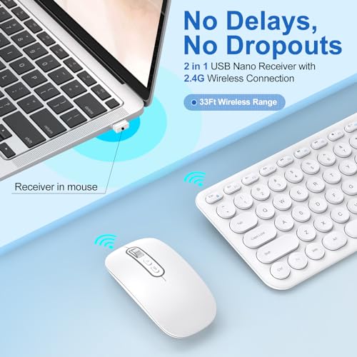 Black Rechargeable Dual-Mode Bluetooth 5.1 USB Wireless Keyboard and Mouse Combo U441