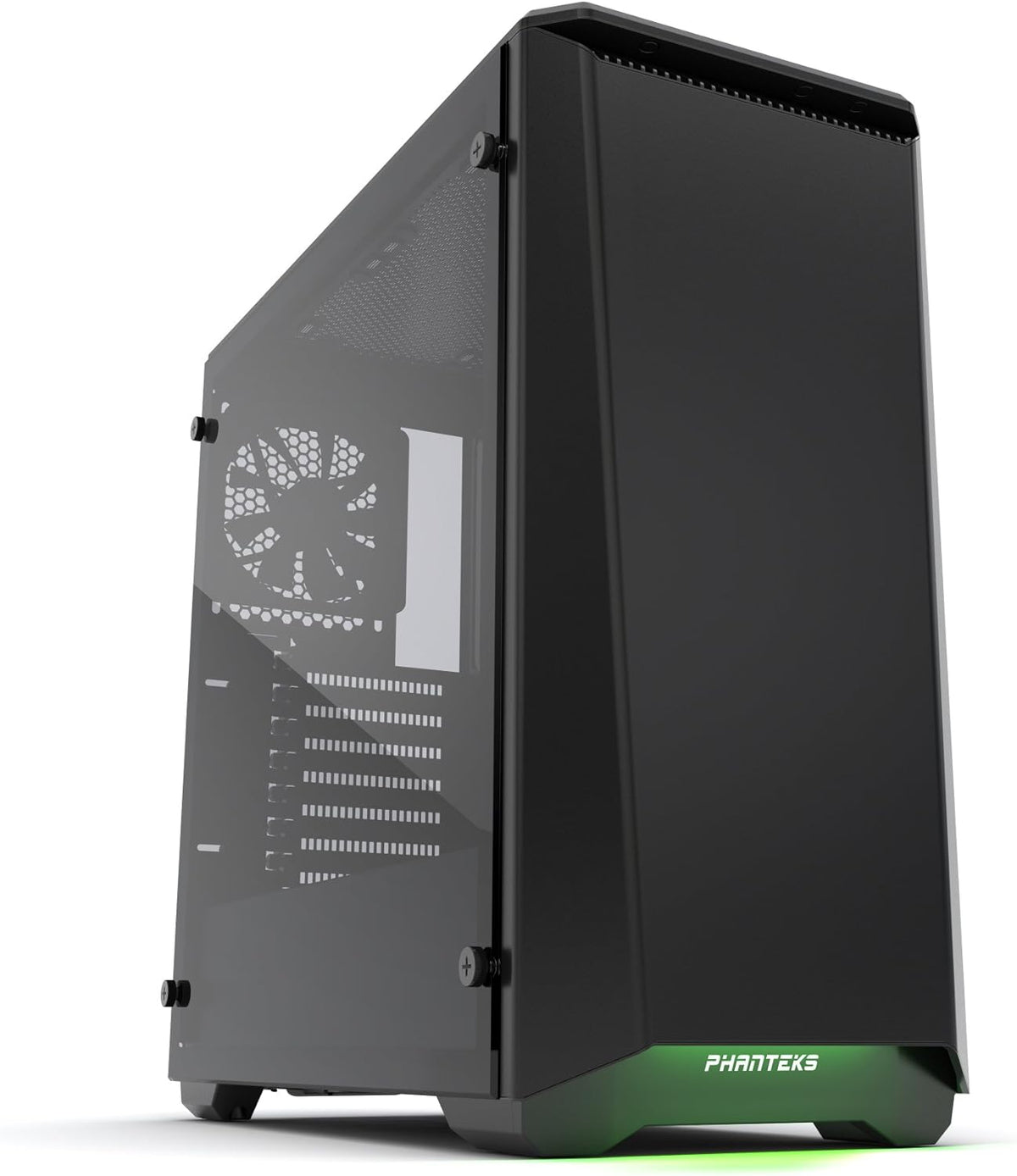Steel ATX Mid Tower Case Tempered Glass Satin Black L342
