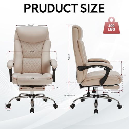 Khaki Reclining Ergonomic Office Chair A413831