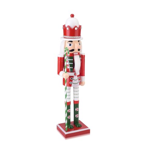 15 Inch Wooden Nutcracker Figure (Green) Z4939