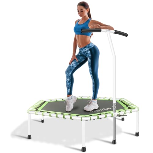 Fitness Trampoline with Adjustable Handle Bar, Max Limit 330 lbs R782