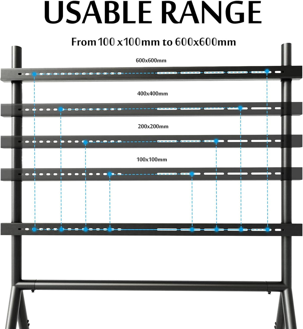 TV Easel Stand 37"-70" inch Adjustable with Wheels X195
