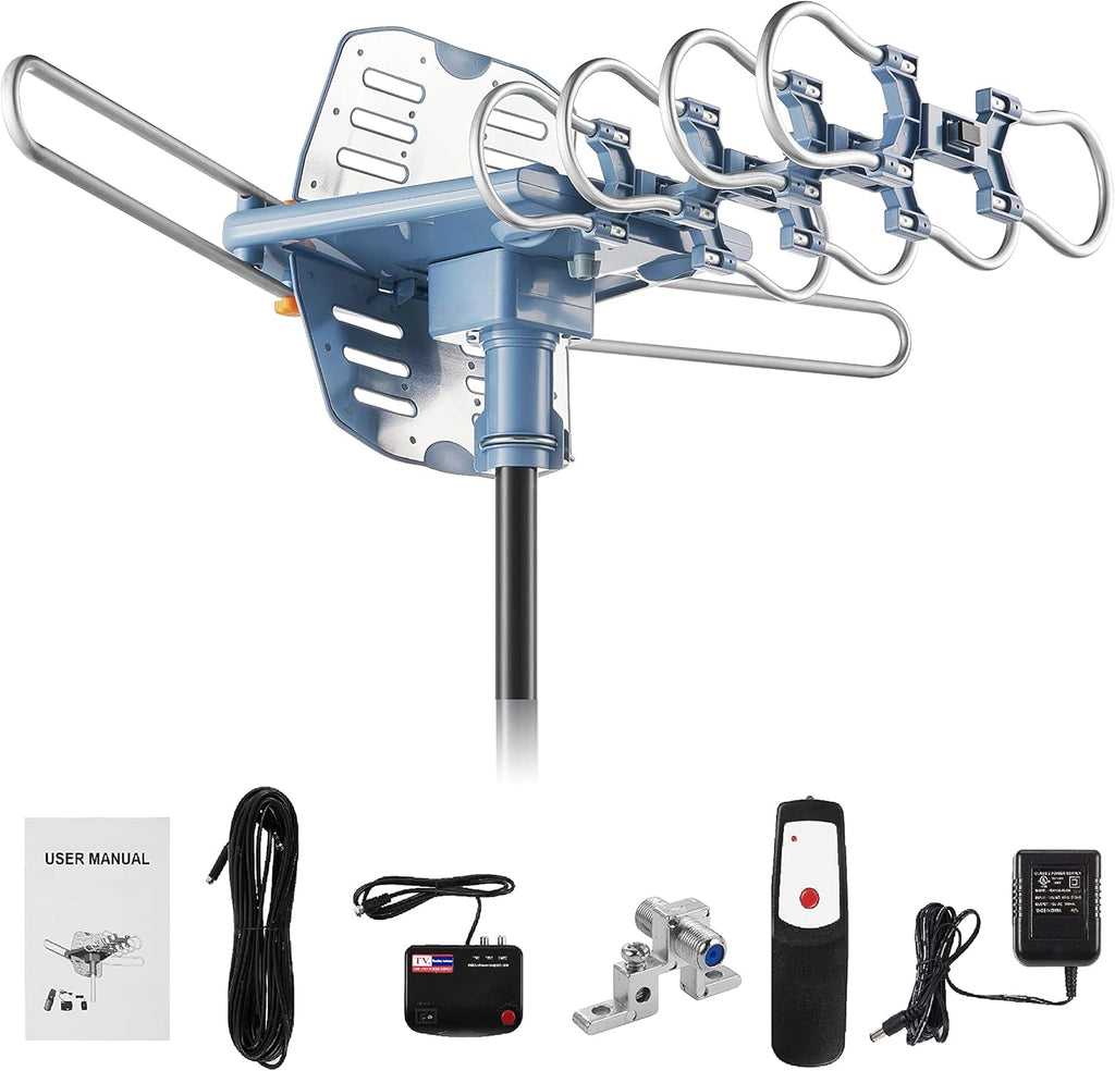 60FT RG6 Coaxial Cable Digital Outdoor Antenna F777