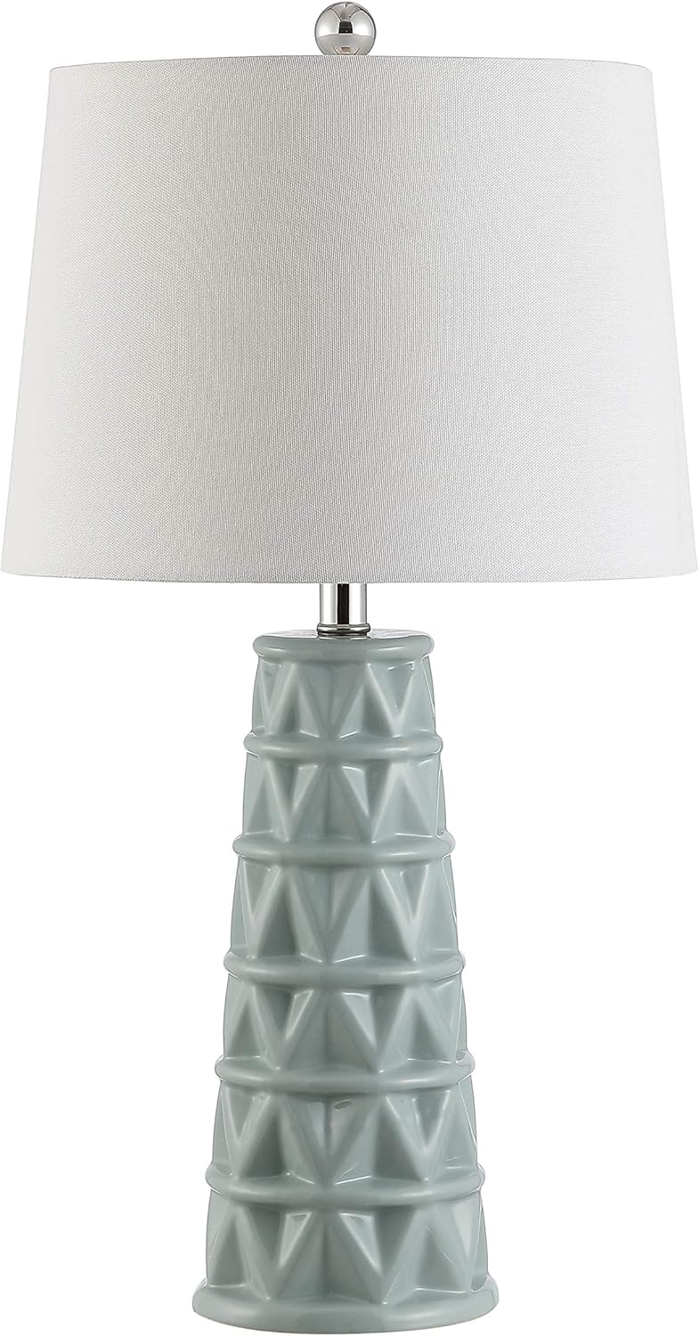 Soft Blue Ceramic 26-inch Table Lamp J252