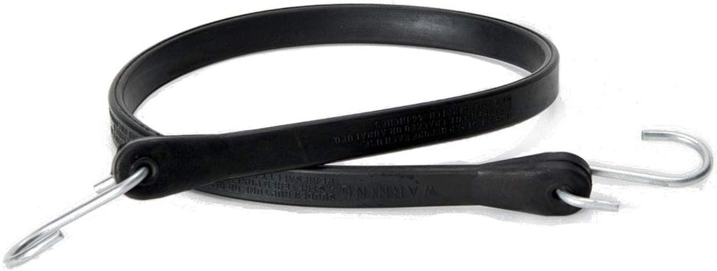 50 Pack Natural Rubber Tarp Straps with Metal S-Hooks Q819