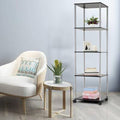 5 Tier Corner Shelf Storage Rack Steel C74118