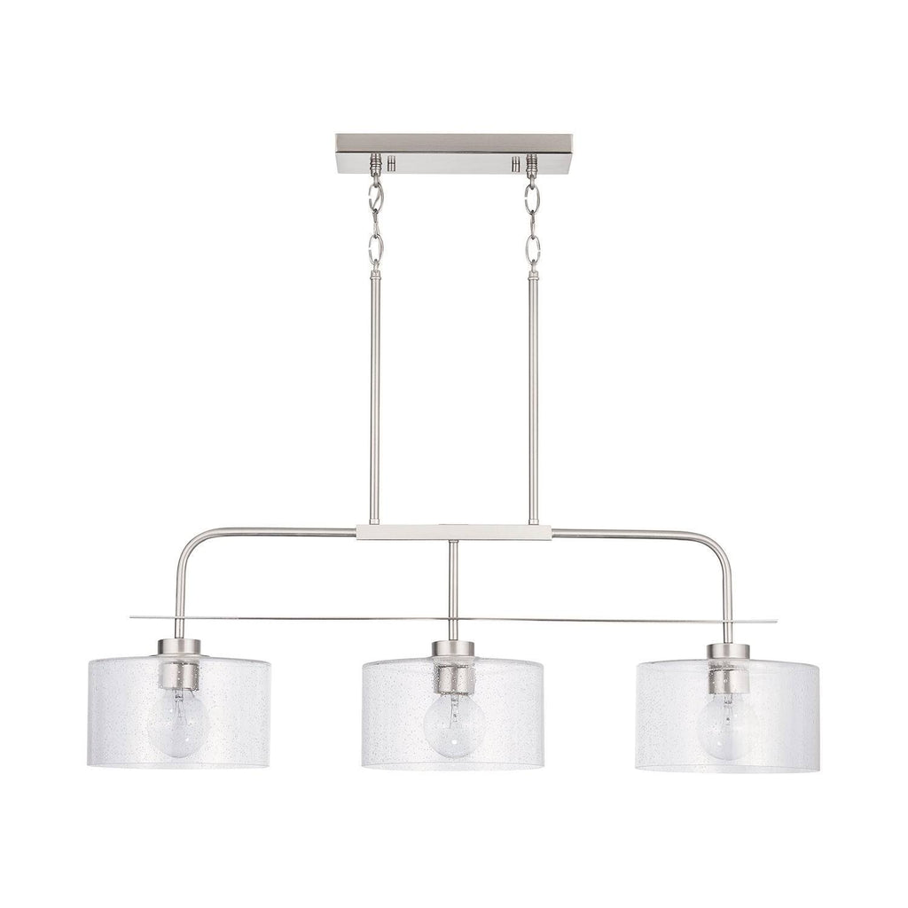 3 Light Island, Brushed Nickel X208