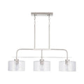 3 Light Island, Brushed Nickel X208