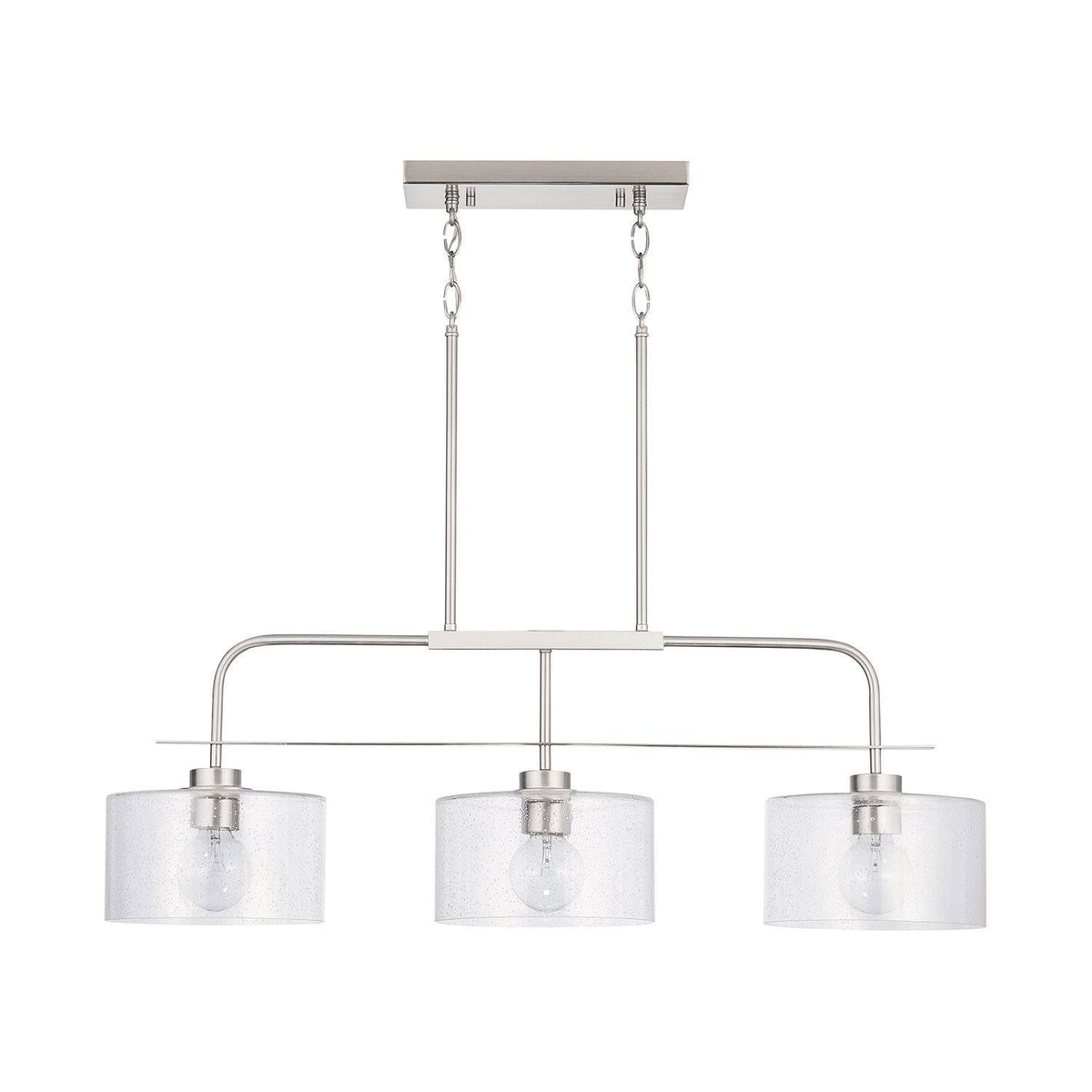 3 Light Island, Brushed Nickel X208