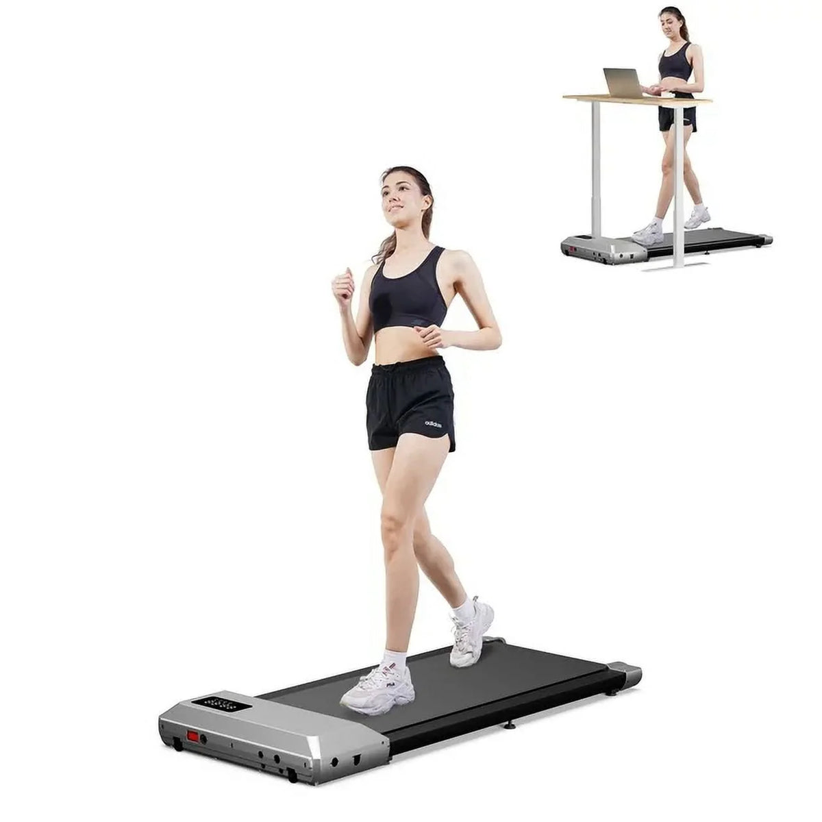2.5Hp Ultra-Quiet Walking Pad Treadmill with Remote Control G317017