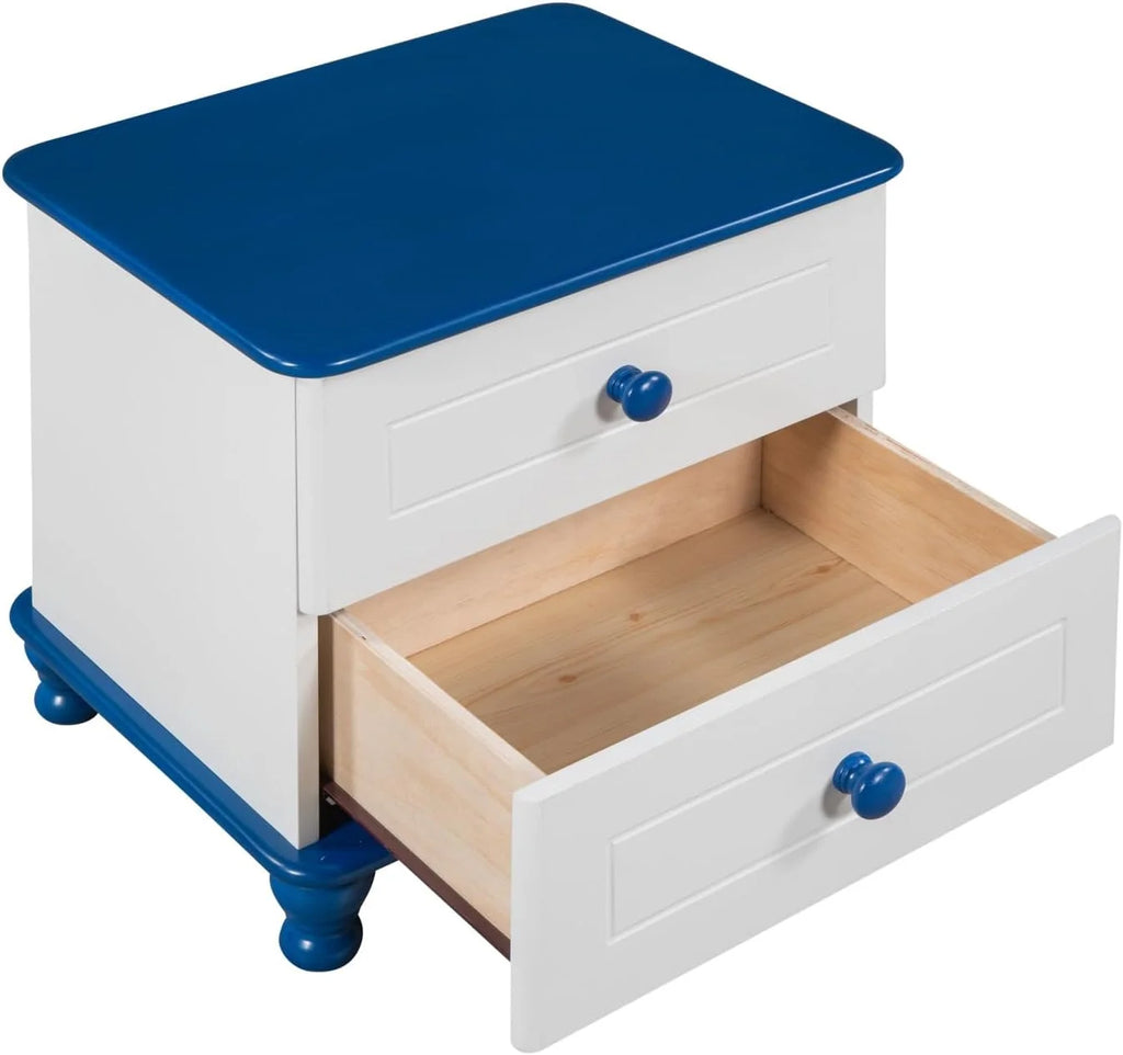 Wooden Nightstand with 2 Drawers G3023