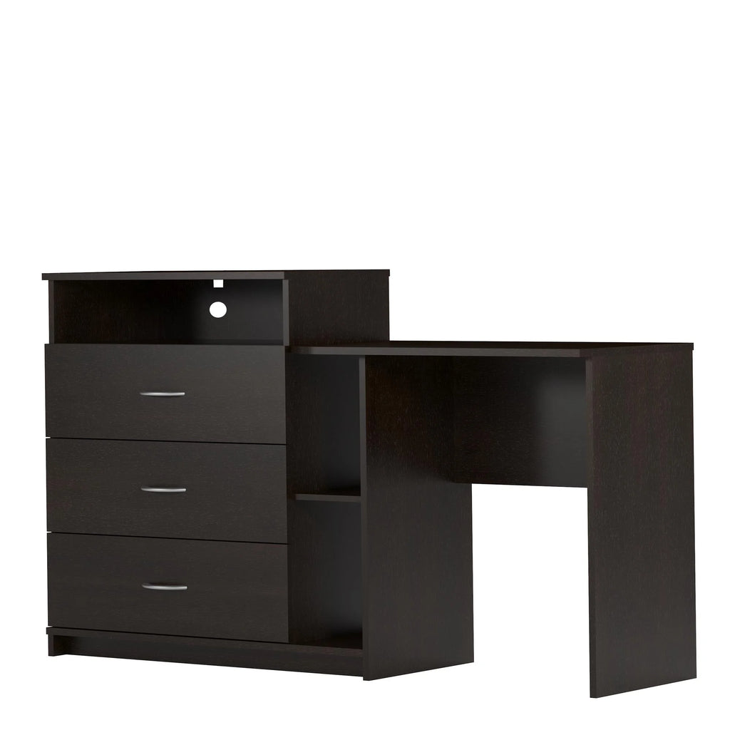 Espresso 3 in 1 Media Dresser and Desk Combo H391567