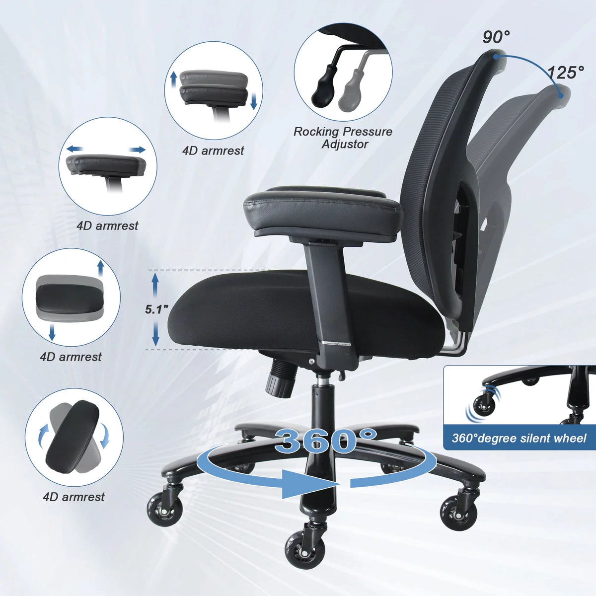 Heavy Duty Mesh Executive Chair Z1660