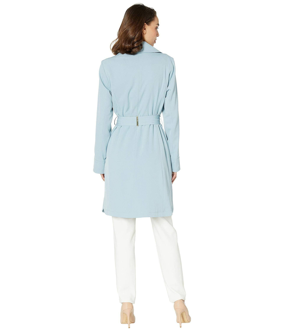 Belted Trench, Dusty Pink E979