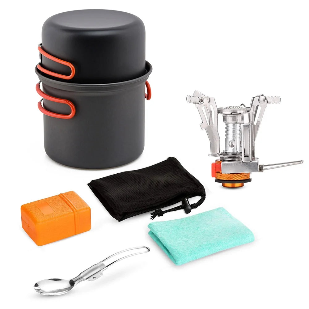 Camping Cookware Set with Cooking Pots D94794