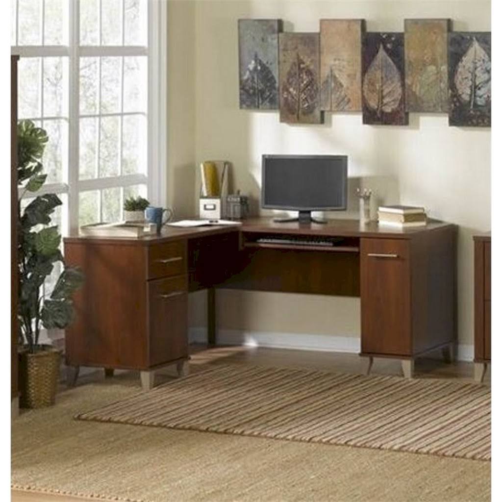 60x22 L-Shaped Wood Desk H28113