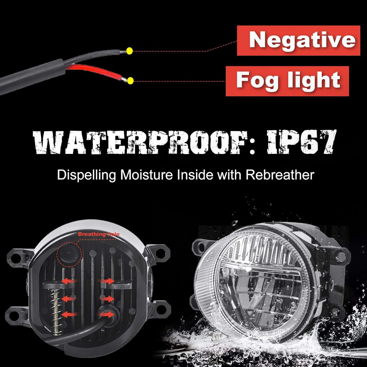LED Fog Lights with DRL G866