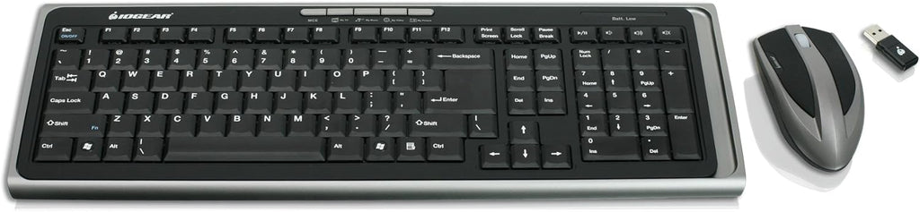4-Port DVI KVMP Switch with Cables and Wireless Media Center Keyboard and Mouse N614689