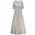 Taupe A Line Maxi Dress N11754