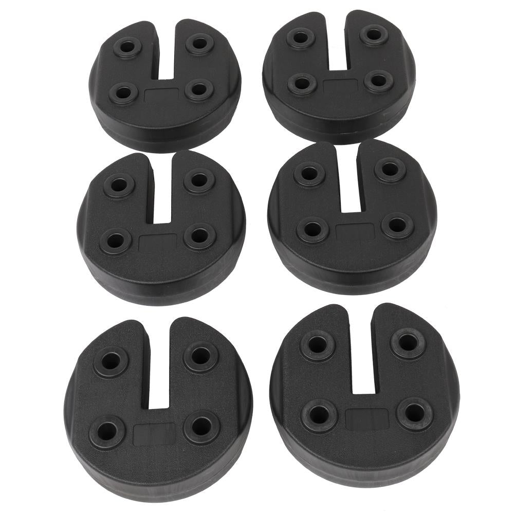 6pcs Tent Shade Canopy Water Fillable Weight Plates Black D86566
