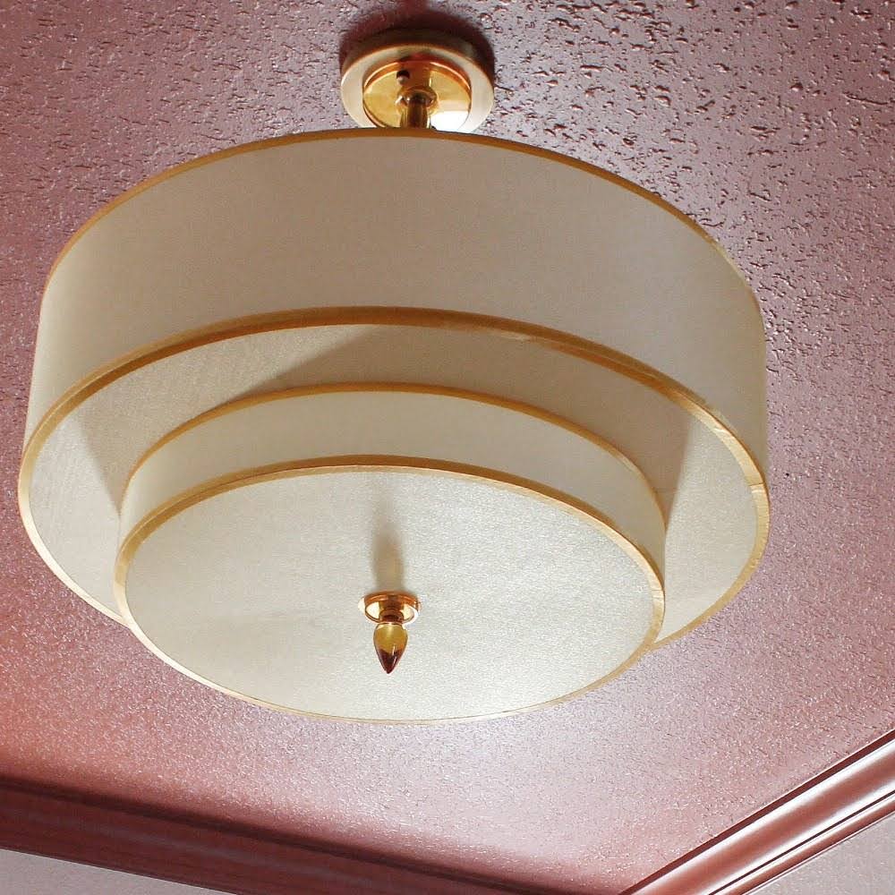 5 Light Satin Nickel Semi-Flush Ceiling Light A3497