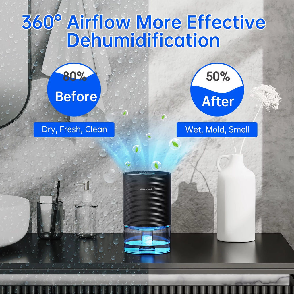 Small Dehumidifier 27oz with Auto-off Black T91039