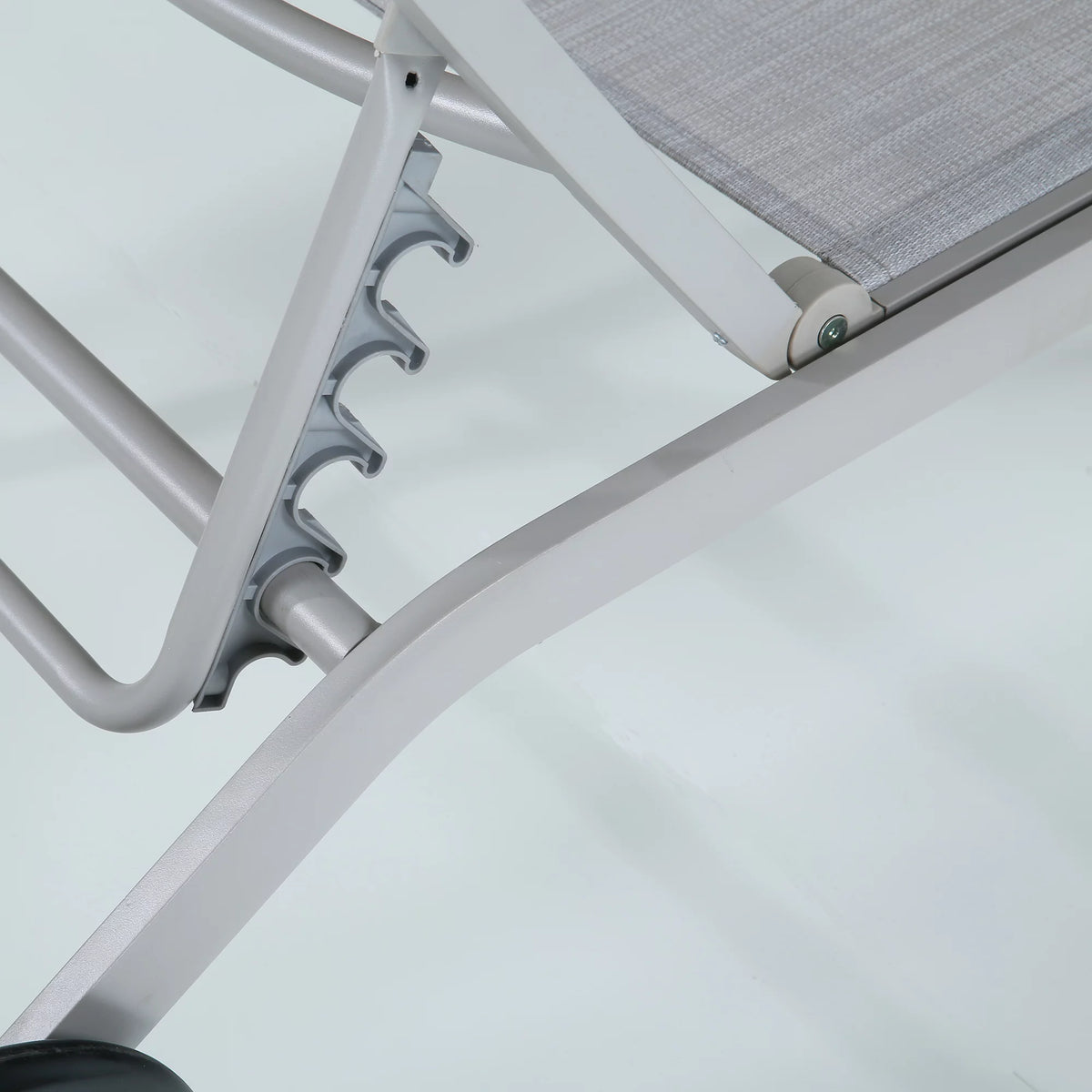 Aluminum Textilene Adjustable Chaise Lounge Chair N1365