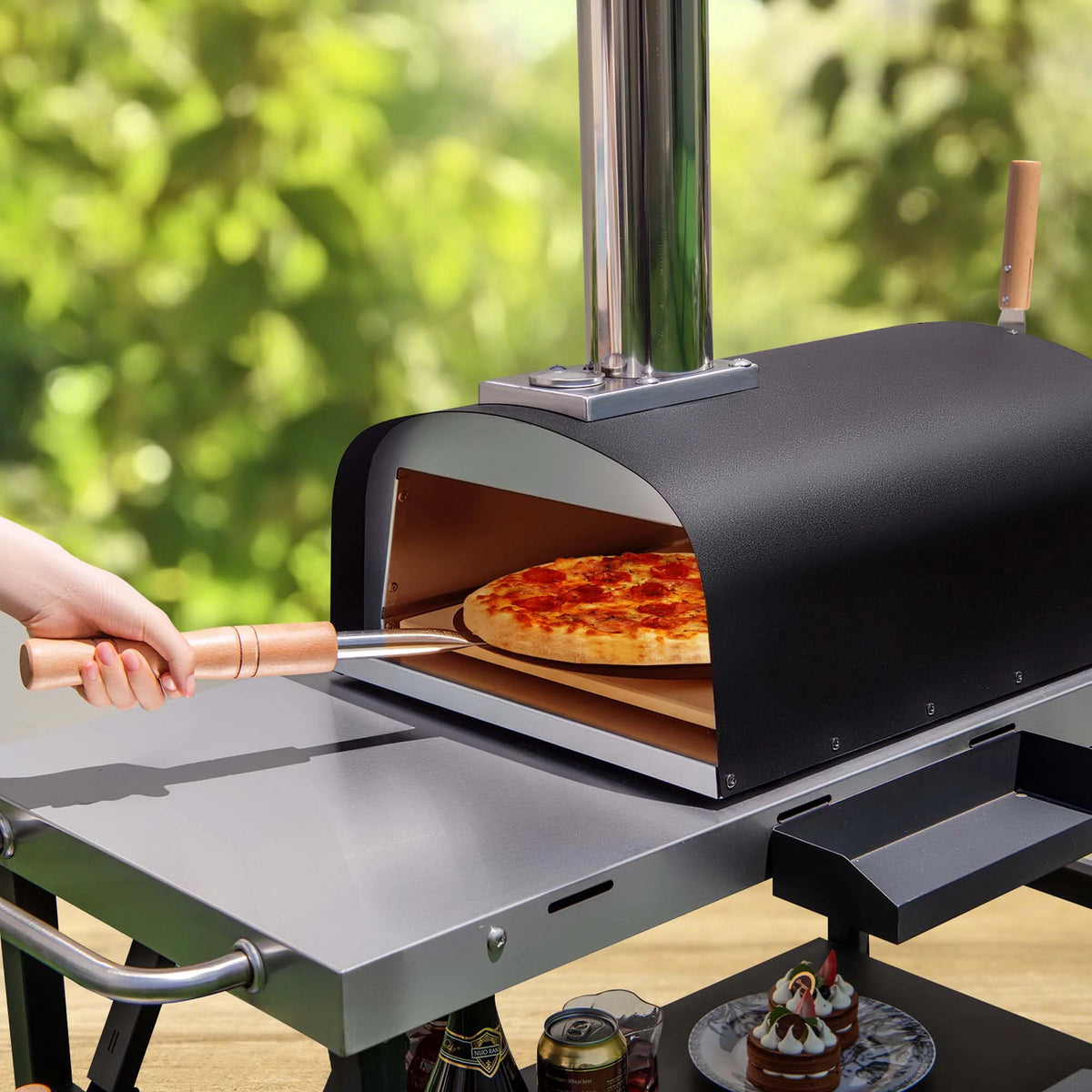 12 Multi-Fuel Propane & Wood Fired Pizza Oven Q27619