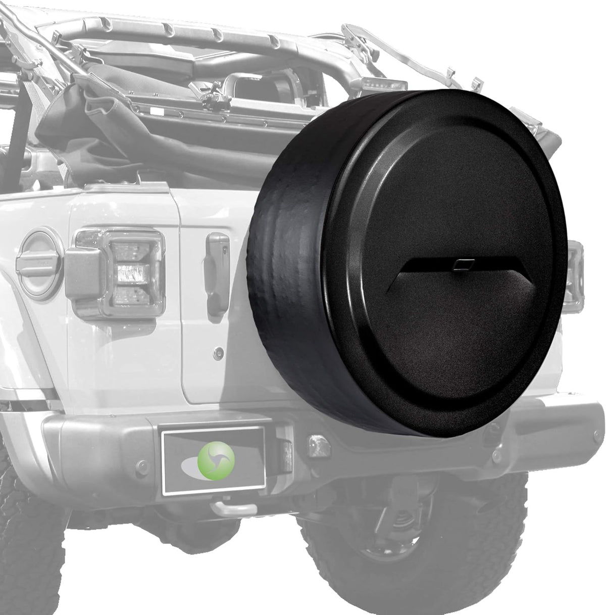 33" Black Rigid Tire Cover for Jeep Wrangler JL V9143
