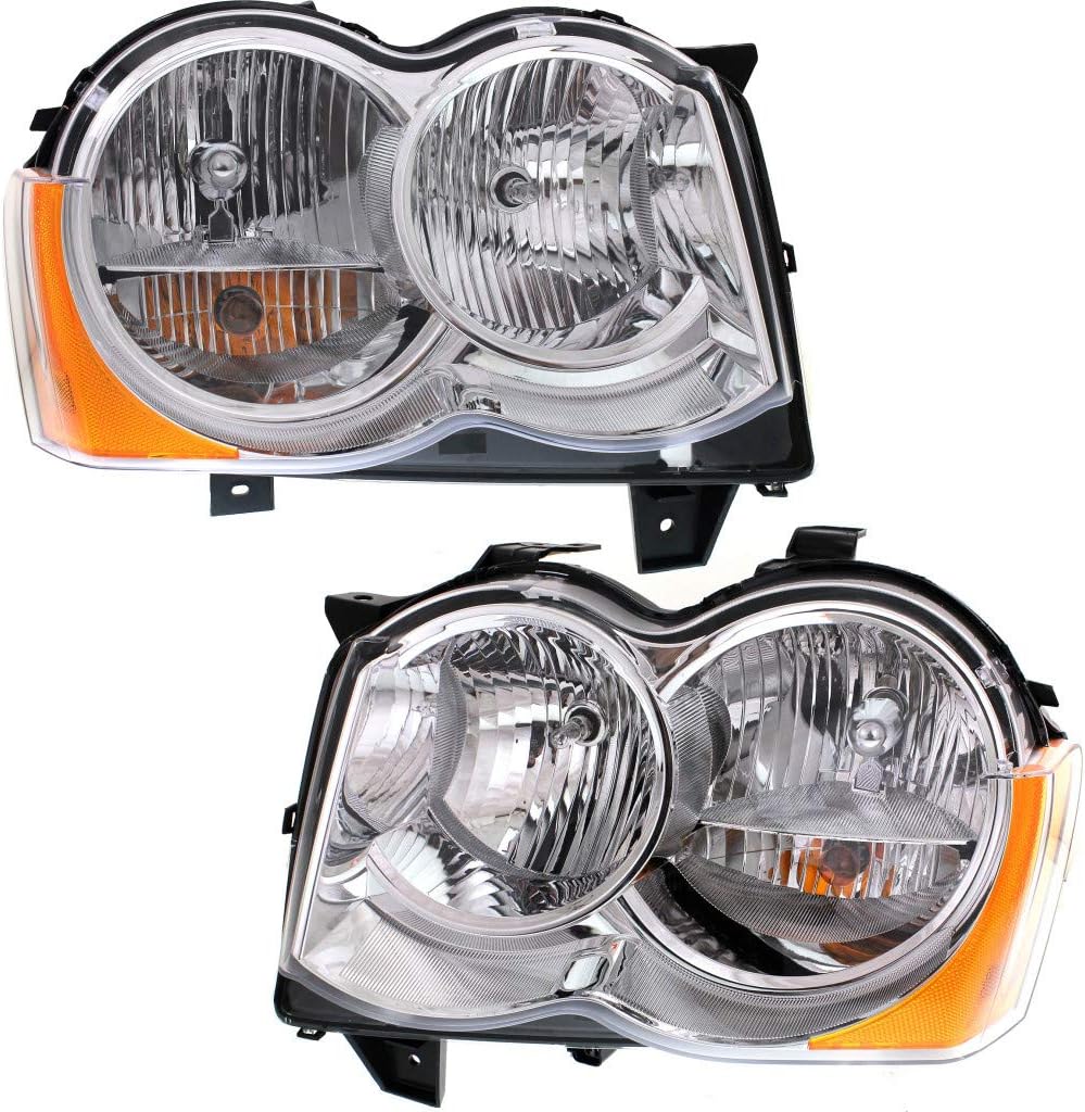 Driver Side Halogen Headlight Assembly for Jeep Grand Cherokee 2008 2010 Y549