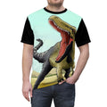 Angry Dinosaur Screamer Abstract Printed Unisex AOP Cut & Sew Tee P38827