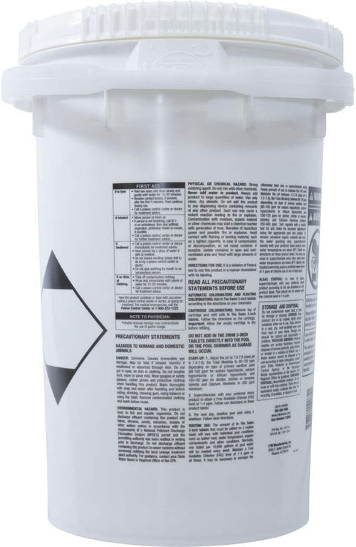 3 Inch Stabilized Chlorine Tablets - 90% Available Chlorine - 10 Pounds X7003