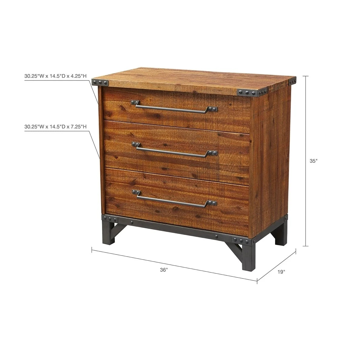 Three-Drawer Storage Dresser W44875