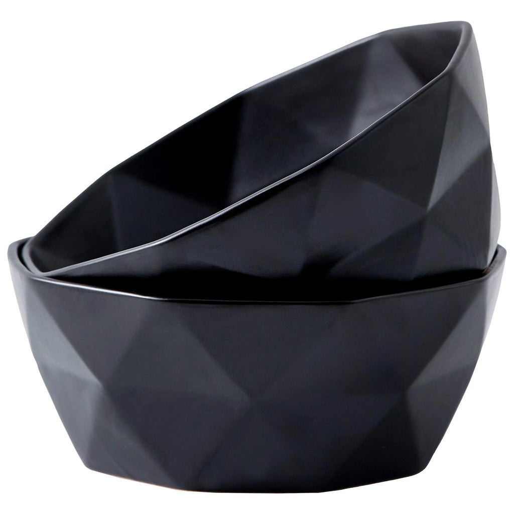 Set Of 2 Ceramic Salad Serving Bowls S58226