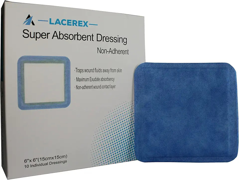 Super Absorbent Non Adhesive Wound Dressing Pad 10/Bx H5198