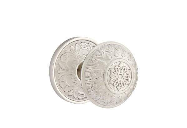 Satin Nickel Passage Set with Rosette S52326