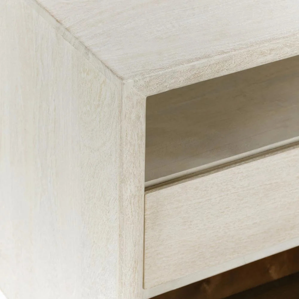 Two-Drawer Mango Wood Nightstand H947932