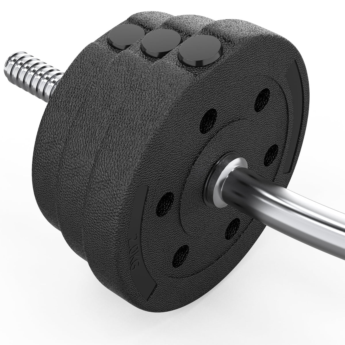 66LB 2 in 1 Adjustable Weight Set with Curl Bar Y780852