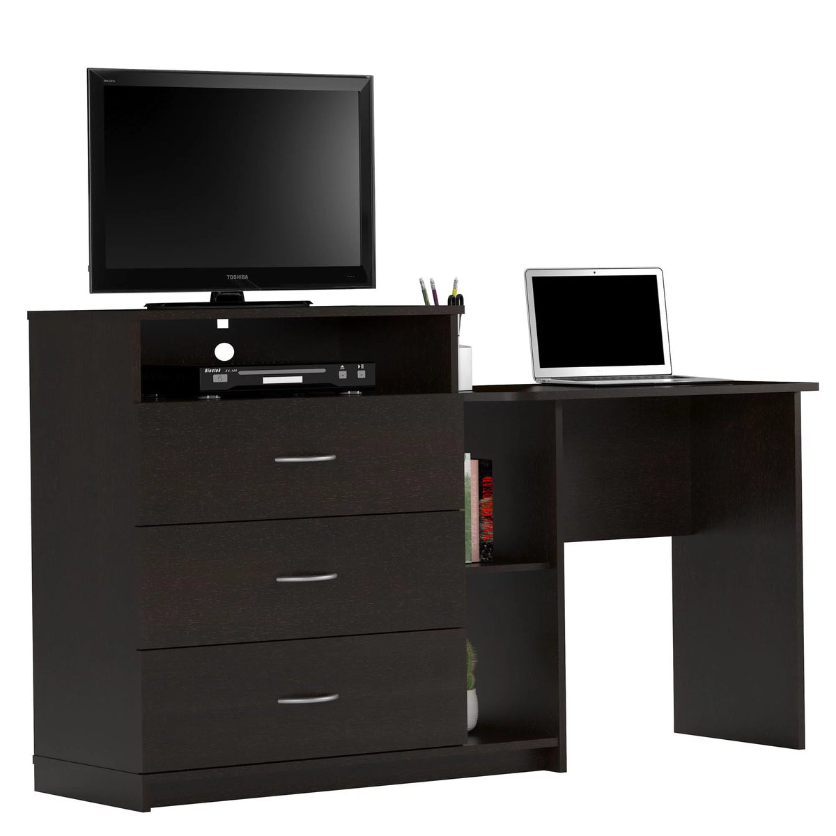 Espresso 3 in 1 Media Dresser and Desk Combo H391567