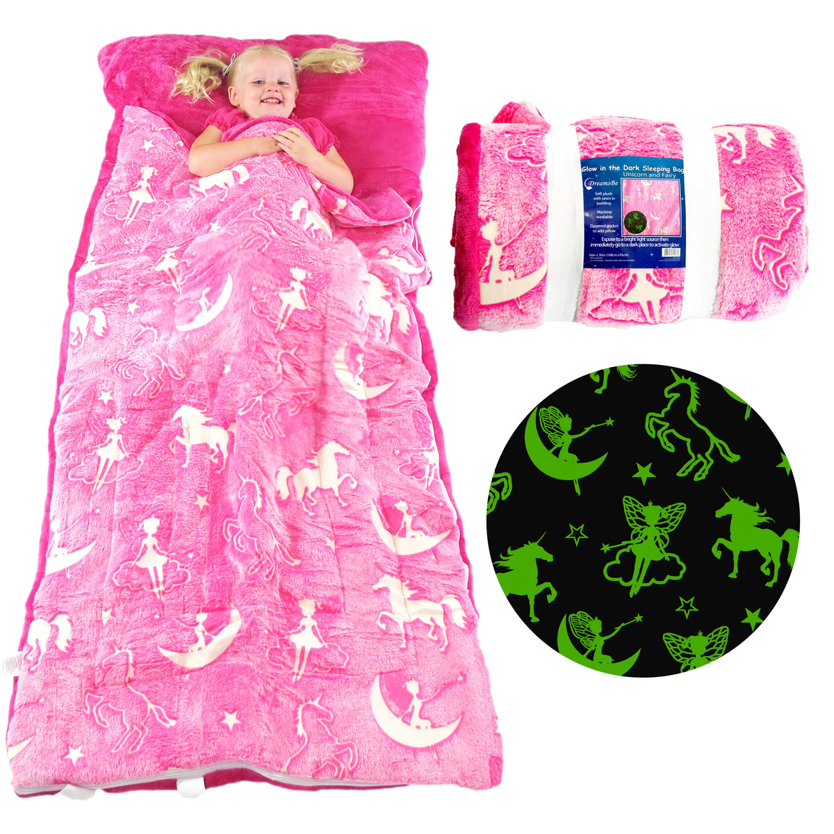 Glow in The Dark Sleeping Bag 66x30 in P636