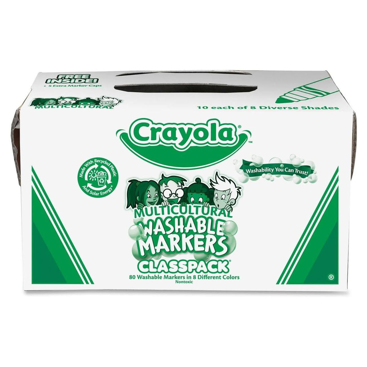 Multicultural Markers Classpack 8 colors 80 count S2664