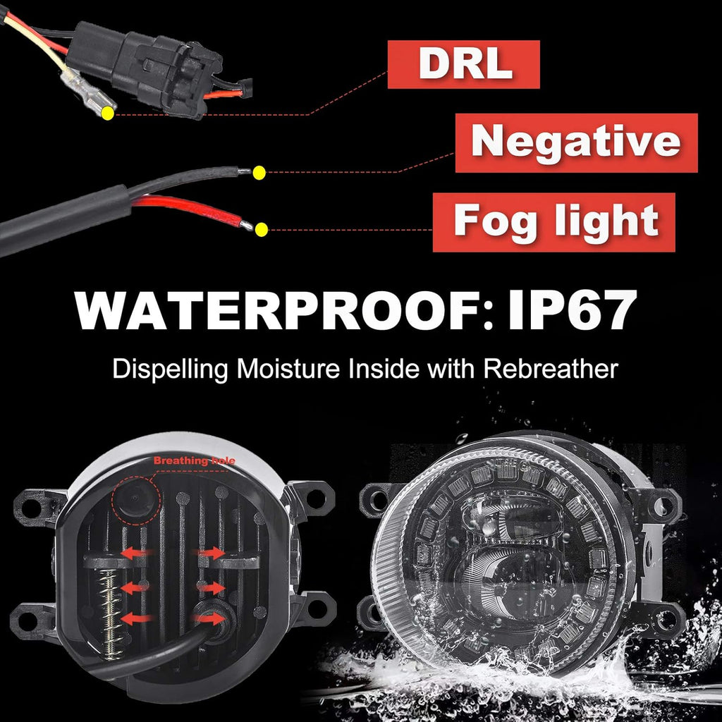 LED Fog Lights with DRL G866