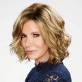 Blonde Mid-Length Wavy Lace Front Wig C33054