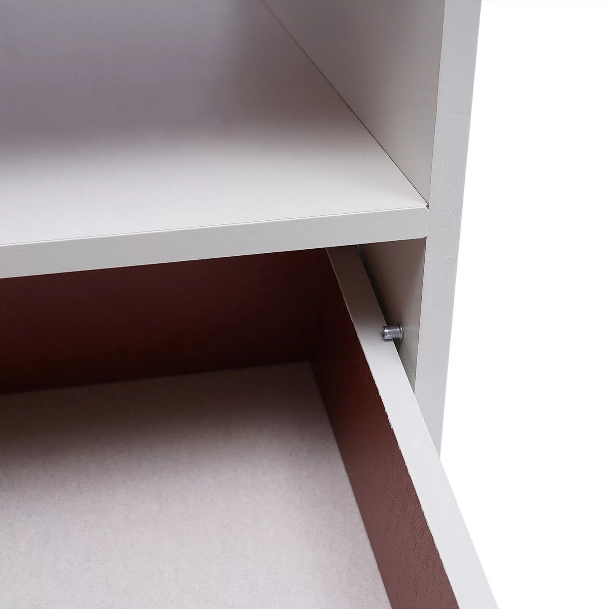 Wood Nightstand Side Table Storage Shelf K932