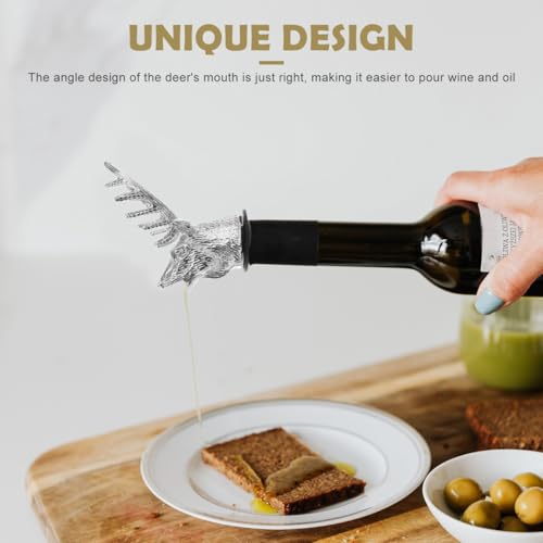 Deer Head Wine Pourer with Silicone Stopper R220652