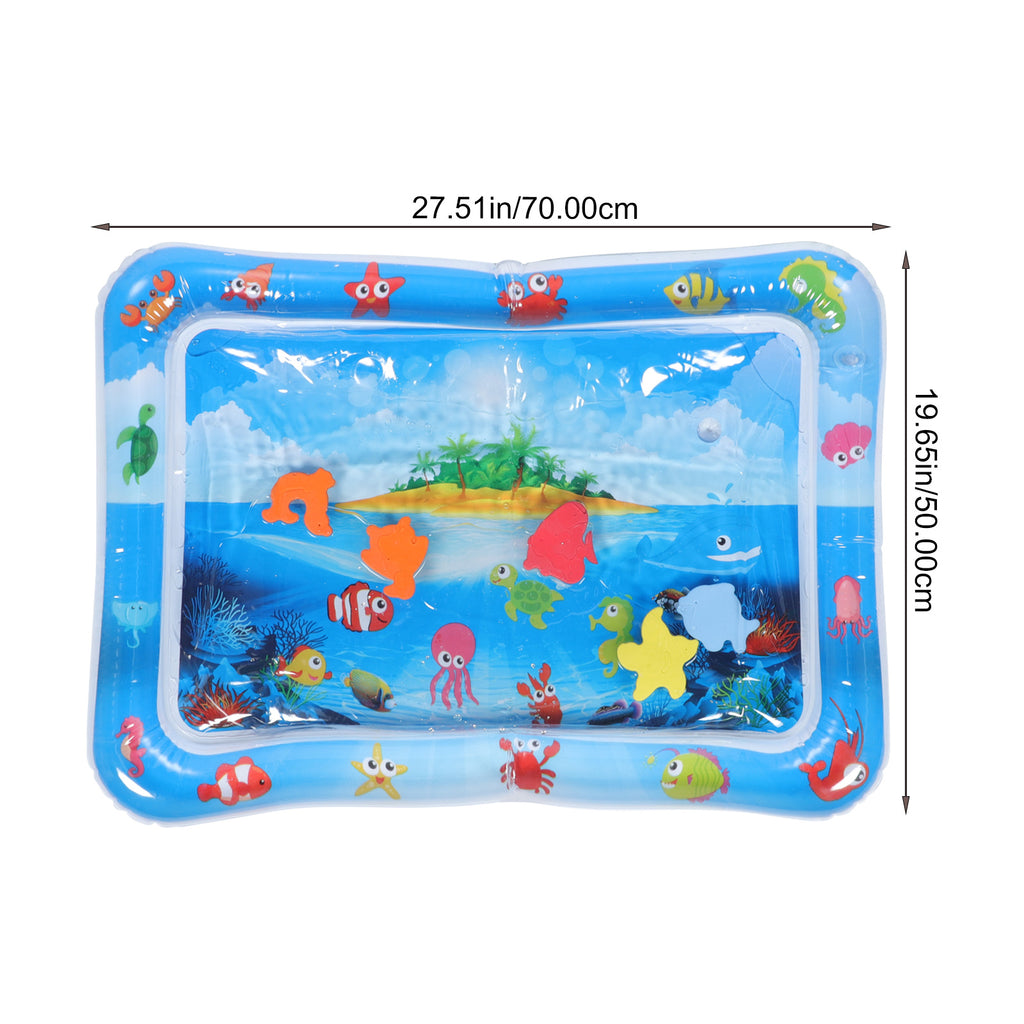 Inflatable Baby Crawling Pad Fish Mat Water Cushion Pvc U581753