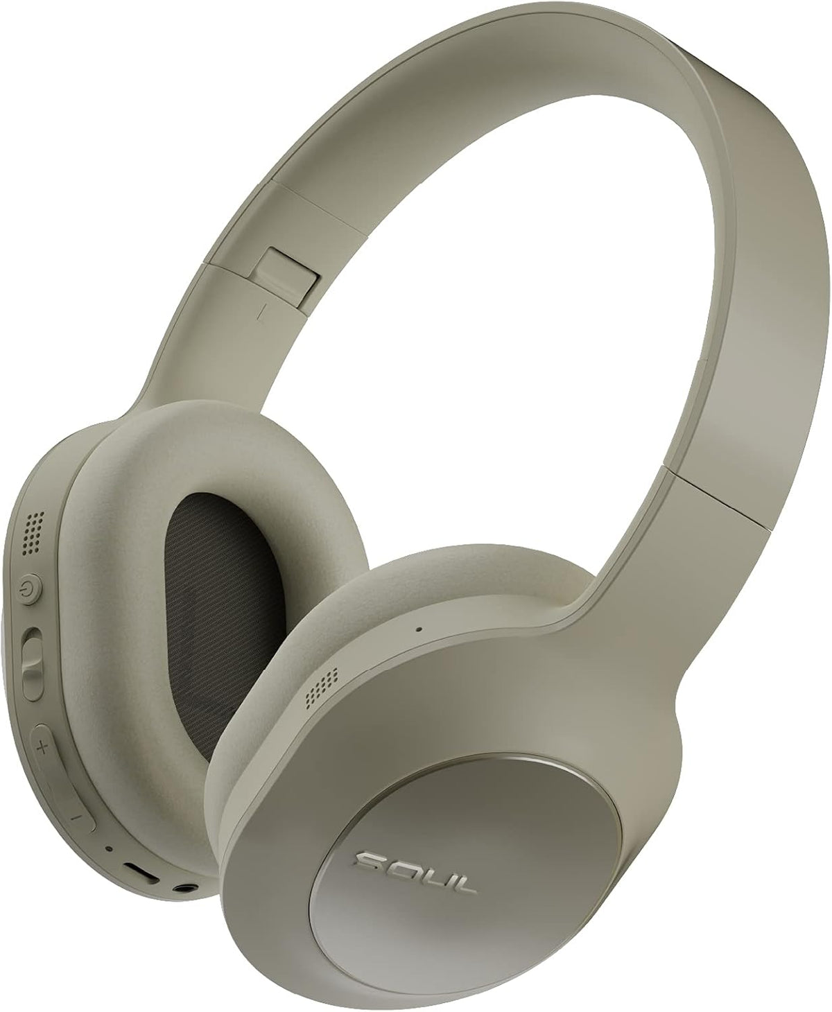 Beige Wireless Over-Ear Headphones with Active Noise Cancelling P8402
